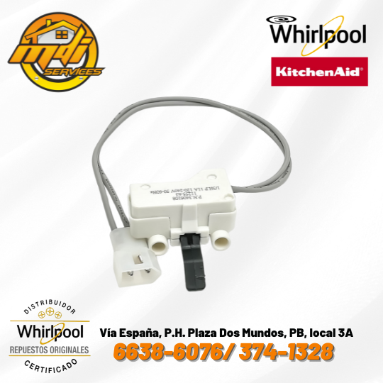 SWITCH PUERTA SECADORA WHIRLPOOL ORIGINAL FSP 3406108